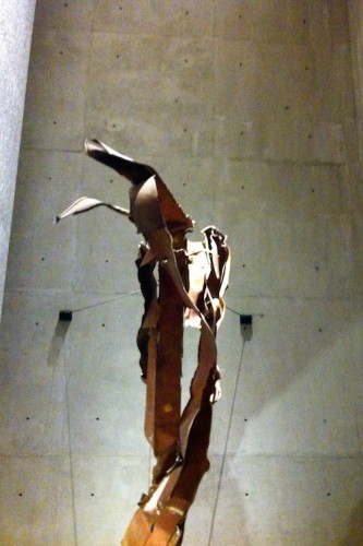 Twisted section of the North Tower facade