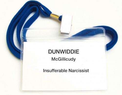 Badge 1 -- Narcissist