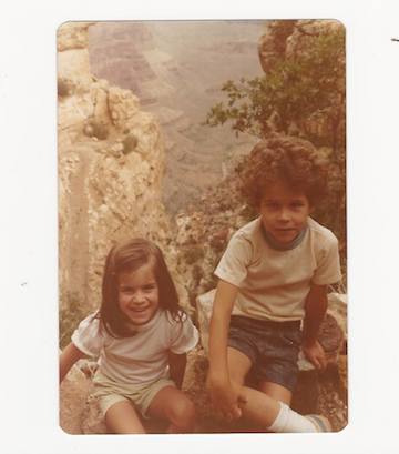 My brother and myself on the rim of the Grand Canyon during a summer vacation road trip, circa 1976. 