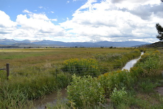 San Luis de Culebra People's Ditch. In use for crop irrigation since 1852.